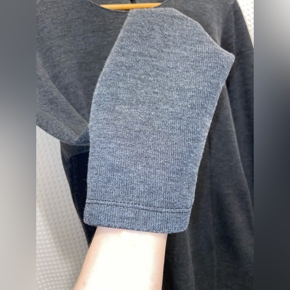 Women’s Zara Bodycon micro ribbed knit long sleeves dark gray dress size XXL - Picture 11 of 13